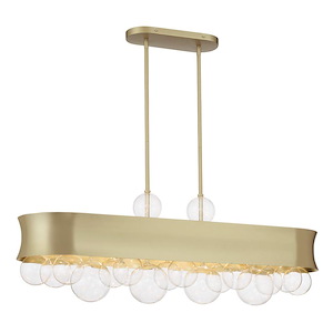 Verdi Square - 6 Light Island Light-13.63 Inches High x 12.75 Inches Wide - 1310585