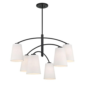 Headington - 6 Light Chandelier-26.5 Inches Tall and 40 Inches Wide - 1333133