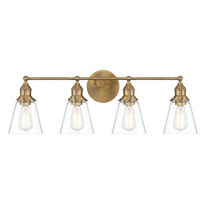 Barwell - 4 Light Bath Vanity-11.63 Inches Tall and 33 Inches Wide - 1344400