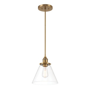 Barwell - 1 Light Pendant-11 Inches Tall and 10 Inches Wide - 1344401