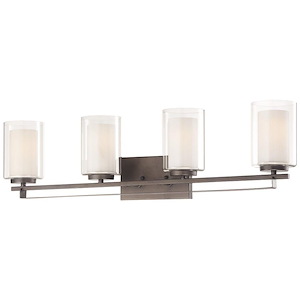 Parsons Studio - 4 Light Bath Bar in Transitional Style - 8.75 inches tall by 32.5 inches wide - 539481