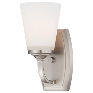 Overland Park - 1 Light Transitional Bath Vanity in Transitional Style - 9 inches tall by 4.5 inches wide - 539505