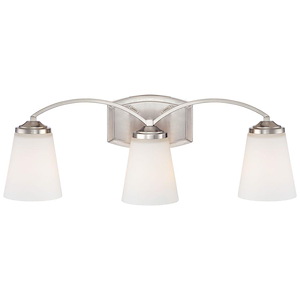 Overland Park - 3 Light Transitional Bath Vanity in Transitional Style - 8.25 inches tall by 22.75 inches wide - 539503
