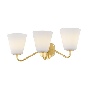 Leonella - 3 Light Bath Vanity-8.5 Inch Tall and 24 Inch Wide - 1364534