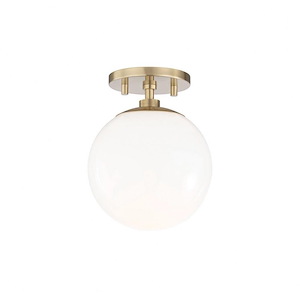 Stella-One Light Semi-Flush Mount in Style-7.5 Inches Wide by 9.25 Inches High - 675080
