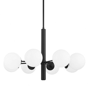 Stella-8 Light Chandelier in Transitional Style-36 Inches Wide by 23.75 Inches High - 1040770