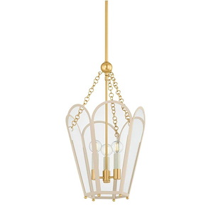 Clarisse - 3 Light Lantern-22.25 Inch Tall and 13 Inch Wide - 1395377