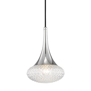Bella - 1 Light Pendant-12.75 Inches Tall and 8.5 Inches Wide - 1346375