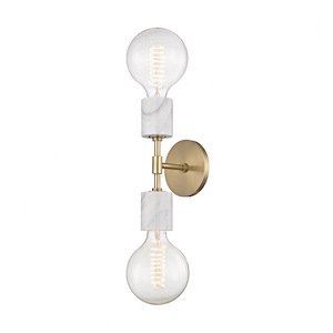 Asime-Two Light Wall Sconce in Style-5 Inches Wide by 21.75 Inches High - 675107