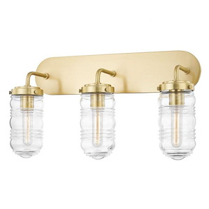 Clara - 3 Light Bath Vanity-12.5 Inches Tall and 22 Inches Wide - 1346210