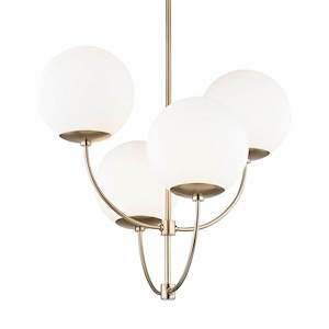 Carrie-Four Light Chandelier in Style-29.75 Inches Wide by 27.5 Inches High - 675193
