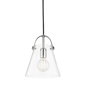 Karin-One Light Small Pendant in Style-9 Inches Wide by 10.5 Inches High - 675189