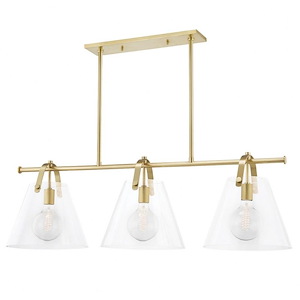Karin-3 Light Island Pendant in Transitional Style-44 Inches Wide by 13.75 Inches High - 1040742