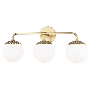 Paige-Three Light Bath Bracket in Style-24 Inches Wide by 10.5 Inches High - 735074