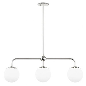 Paige - 3 Light Linear Pendant-13.5 Inches Tall and 37 Inches Wide - 1346212