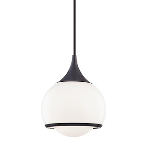 Reese-1-Light Small Pendant in Style-6.75 Inches Wide by 8.25 Inches High - 865328