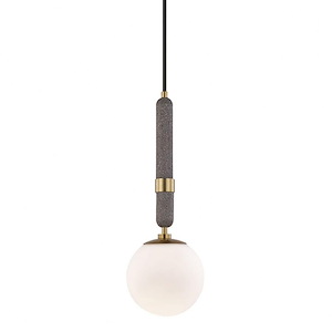 Brielle-1-Light Small Pendant in Style-7 Inches Wide by 20 Inches High - 865346