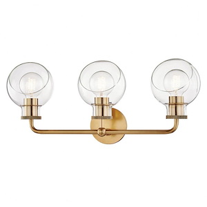 Noelle-3-Light Bath Bracket in Style-24.25 Inches Wide by 10.25 Inches High - 865367
