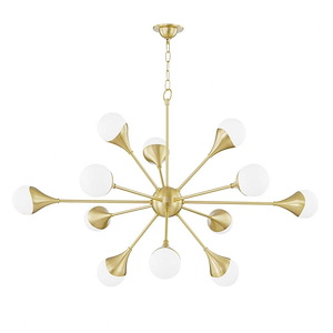Ariana-48W 12 LED 5-Tier Chandelier in Transitional Style-49.5 Inches Wide by 31.5 Inches High - 1040727