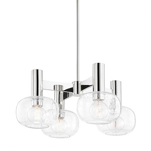 Harlow-4 Light Chandelier in Modern Style-23 Inches Wide by 9.63 Inches High - 979919