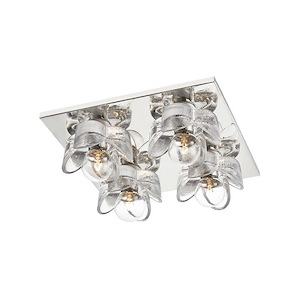 Shea-4 Light Flush Mount in Transitional Style-11 Inches Wide by 3.88 Inches High - 979942
