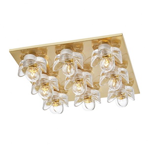 Shea-9 Light Flush Mount in Transitional Style-16.5 Inches Wide by 3.88 Inches High - 979943