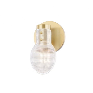 Jenna-1 Light Bath Bracket in Modern Style-4.75 Inches Wide by 8 Inches High - 1013478
