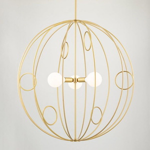 Alanis - 3 Light Pendant-40.5 Inches Tall and 39.5 Inches Wide - 1346150