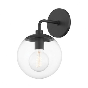 Meadow-1 Light Wall Sconce in Transitional Style-7 Inches Wide by 11.5 Inches High - 1040758