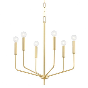 Bailey-6 Light Chandelier in Transitional Style-24 Inches Wide by 23.5 Inches High - 1040730