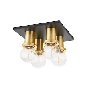 Brandi - 4 Light Flush Mount-6 Inches Tall and 9.25 Inches Wide - 1099732
