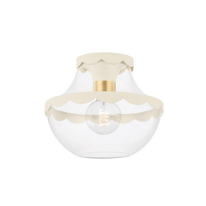 Alaina - 1 Light Semi-Flush Mount-8.75 Inches Tall and 10.5 Inches Wide - 1279904