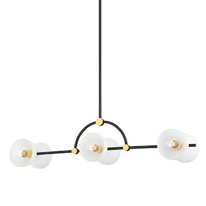 Belle - 6 Light Island-10.75 Inches Tall and 11.75 Inches Wide - 1279921