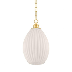 Hillary - 1 Light Small Pendant-15.5 Inches Tall and 9 Inches Wide - 1279609