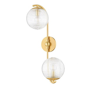 Sara - 2 Light Wall Sconce-22.25 Inches Tall and 11.75 Inches Wide - 1297107