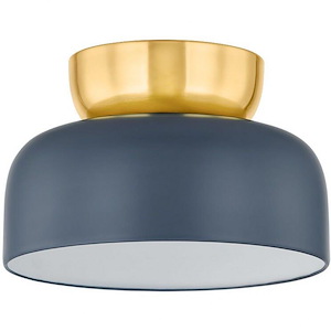 Batya - 1 Light Flush Mount-8.75 Inches Tall and 13 Inches Wide - 1328576