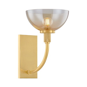 Eva - 1 Light Wall Sconce-12 Inch Tall and 8 Inch Wide - 1364570