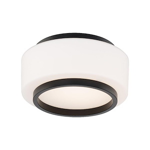 Preston - 9.7W 1 4CCT LED Flush Mount-4 Inch Tall and 7.8 Inch Wide - 1376596
