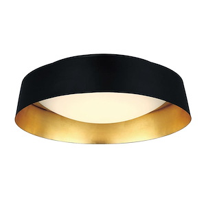 Gilt-34.7W 1 LED Flush Mount in Mid-Century Modern Style-18.13 Inches Wide by 4.94 Inches High - 1334212