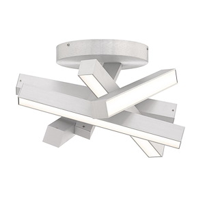 Chaos - 41.1W 5 LED Semi-Flush Mount-10.4 Inches Tall and 17.3 Inches Wide - 1344148