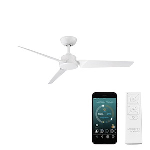 Roboto-52 Inch 3-Blade Ceiling Fan with Remote Control in Contemporary Style-12.75 Inches High - 886401
