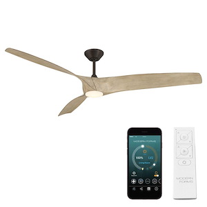 Zephyr - 3 Blade Ceiling Fan with Light Kit-14.9 Inch Tall and 72 Inch Wide - 1402999