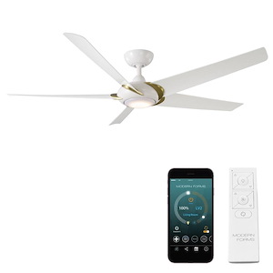 Lucid - 5 Blade Ceiling Fan with Light Kit-14.4 Inches Tall and 62 Inches Wide - 1344312