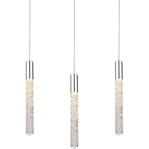 Magic-17W 3 LED Linear Chandelier in Modern Style-5.5 Inches Wide by 11.8 Inches High - 970552