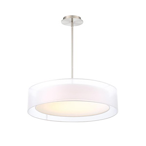 Metropolis-24.5W 1 LED Pendant in Contemporary Style-24 Inches Wide by 5.75 Inches High - 1334103