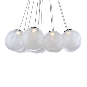 Cosmic - 84W 12 LED Pendant  In Contemporary Style-10 Inches Tall and 36 Inches Wide - 970684