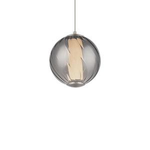 Swirly - 7.8W 1 4CCT LED Mini Pendant-6.5 Inch Tall and 5.9 Inch Wide - 1376608
