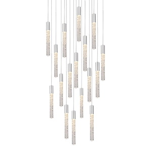 Magic-86W 15 LED Round Chandelier in Modern Style-23 Inches Wide by 11.8 Inches High - 970549
