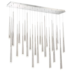 Cascade-173W 23 LED Linear Chandelier in Modern Style-12 Inches Wide by 37 Inches High - 880603