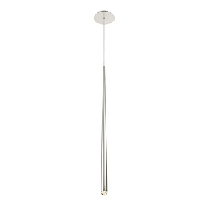 Cascade-8W 1 LED Pendant in Modern Style-1.5 Inches Wide by 37 Inches High - 1045353